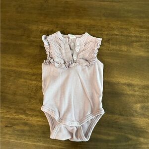 Kate Quinn Lavender Ruffled Bodysuit
